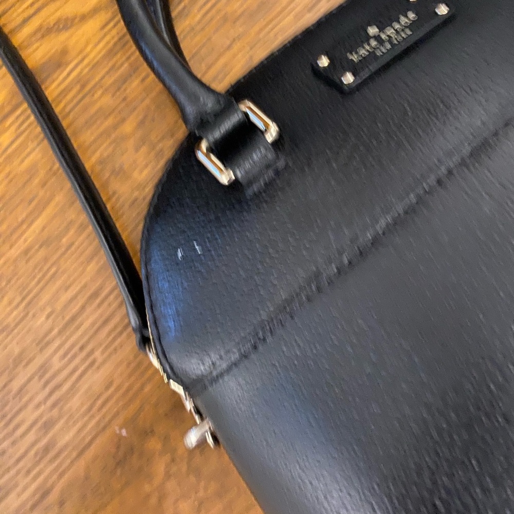 Kate Spade Small Black Leather Dome Handbag - Picture 3 of 10